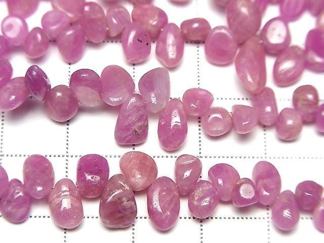 [Video] Unheated Ruby AA Drop-Nugget  half or 1 strand beads (approx. 7 inches/18 cm)