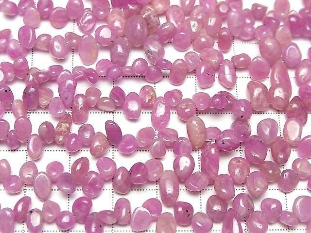 [Video] Unheated Ruby AA Drop-Nugget  half or 1 strand beads (approx. 7 inches/18 cm)
