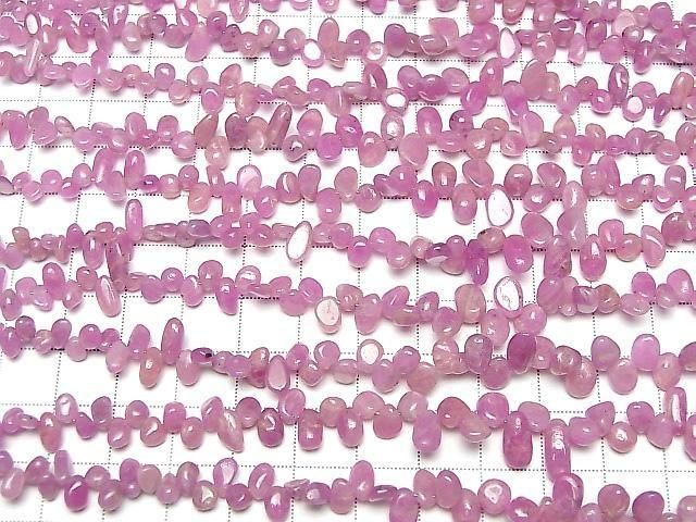 [Video] Unheated Ruby AA Drop-Nugget  half or 1 strand beads (approx. 7 inches/18 cm)