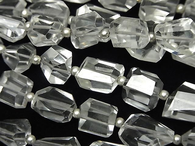 [Video] Crystal AA++ Faceted Nugget half or 1 strand beads (approx. 7 inches/18 cm)