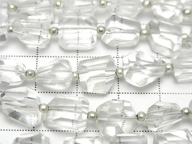 [Video] Crystal AA++ Faceted Nugget half or 1 strand beads (approx. 7 inches/18 cm)
