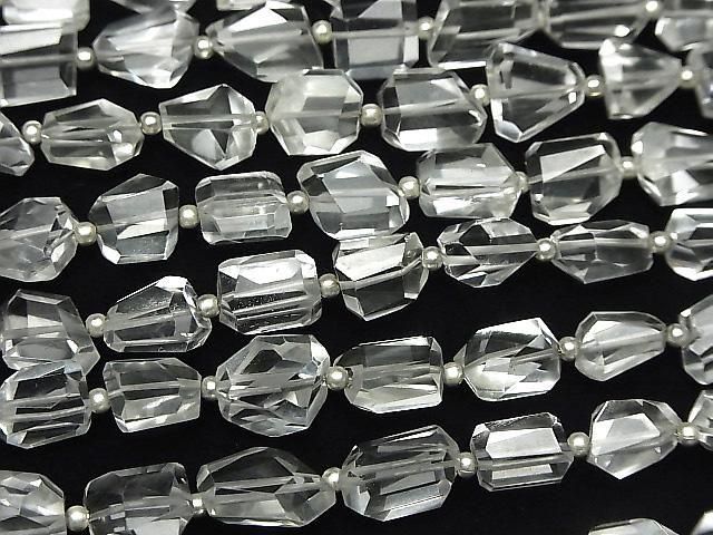 [Video] Crystal AA++ Faceted Nugget half or 1 strand beads (approx. 7 inches/18 cm)