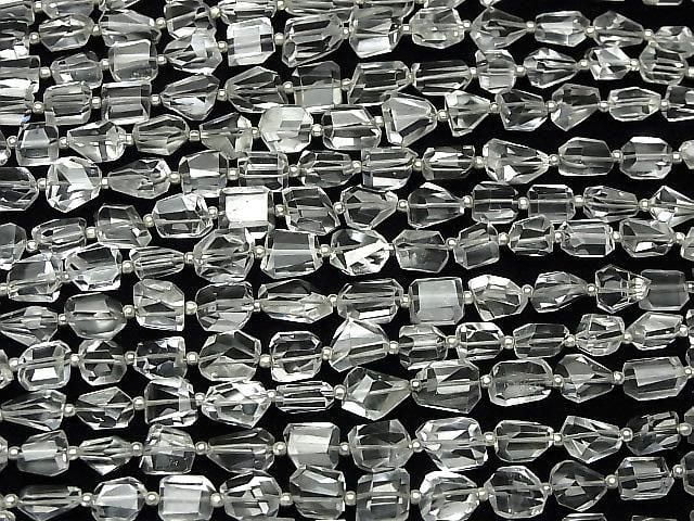 [Video] Crystal AA++ Faceted Nugget half or 1 strand beads (approx. 7 inches/18 cm)