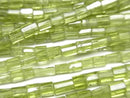 [Video] Peridot AA++ Faceted Tube half or 1 strand beads (approx. 13 inches/32 cm)