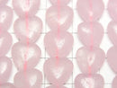 [Video] Rose Quartz Vertical Hole Heart Beads 10x10mm 1strand beads (approx. 15 inches/38 cm)