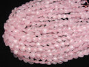[Video] Rose Quartz Vertical Hole Heart Beads 10x10mm 1strand beads (approx. 15 inches/38 cm)
