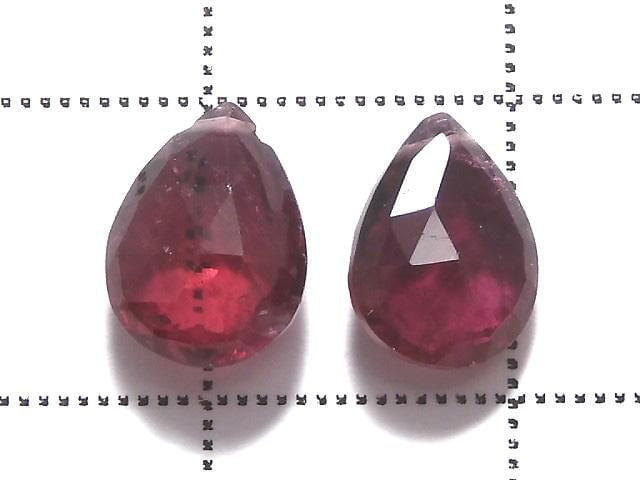 [Video][One of a kind] High Quality Rubellite (Red Tourmaline) AAA Beads 2pcs Set NO. 14