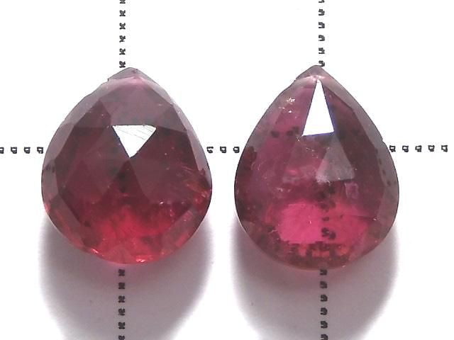 [Video][One of a kind] High Quality Rubellite (Red Tourmaline) AAA Beads 2pcs Set NO. 15