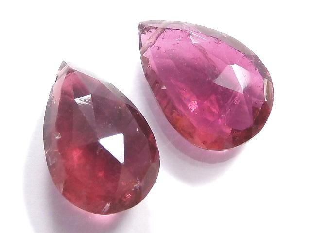 [Video][One of a kind] High Quality Rubellite (Red Tourmaline) AAA Beads 2pcs Set NO.17