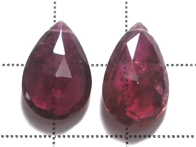 [Video][One of a kind] High Quality Rubellite (Red Tourmaline) AAA Beads 2pcs Set NO. 18
