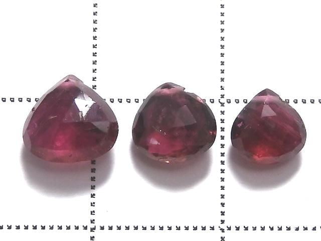 [Video][One of a kind] High Quality Rubellite (Red Tourmaline) AAA Beads 3pcs Set NO. 24