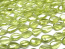 [Video] Peridot AA++ Vertical Hole Pear Shape (Smooth) 1strand beads (approx. 12 inches/30 cm)