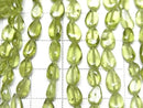 [Video] Peridot AA++ Vertical Hole Pear Shape (Smooth) 1strand beads (approx. 12 inches/30 cm)