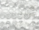 [Video] Crystal AAA- Onion Faceted Briolette half or 1 strand beads (approx. 7 inches/18 cm)
