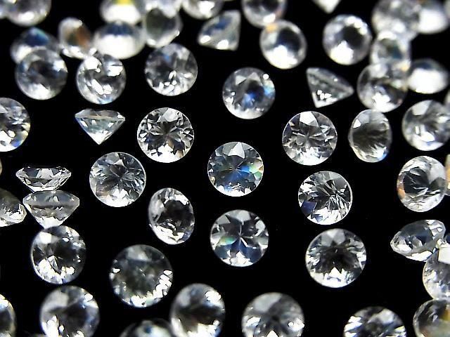 [Video] High Quality Andesine Labradorite AAA- Loose stone Round Faceted 4x4mm 2pcs