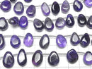 [Video] Amethyst AA++ Pear shape (Smooth) half or 1strand beads (approx. 17 inches/42 cm)
