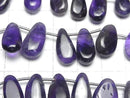 [Video] Amethyst AA++ Pear shape (Smooth) half or 1strand beads (approx. 17 inches/42 cm)
