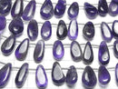 [Video] Amethyst AA++ Pear shape (Smooth) half or 1strand beads (approx. 17 inches/42 cm)