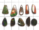 [Video][One of a kind] Ammolite AAA- Loose stone 10pcs set NO.23