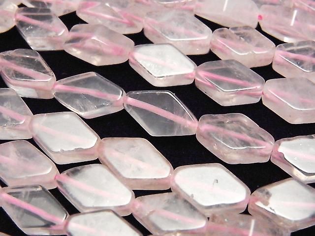 [Video] Rose Quartz AA++ Diamond 12x8mm 1strand beads (approx. 15 inches/36 cm)