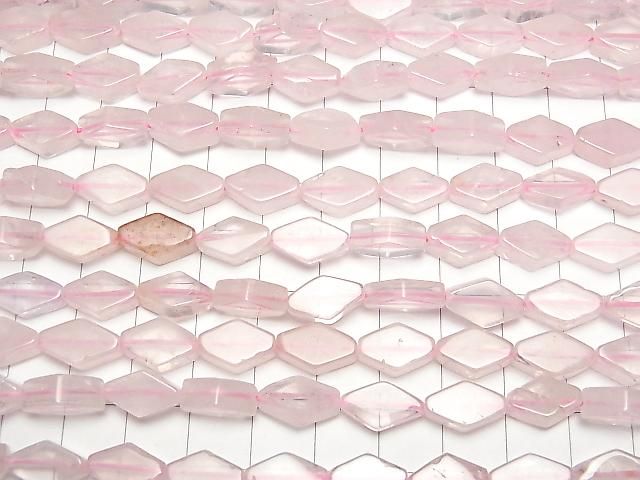 [Video] Rose Quartz AA++ Diamond 12x8mm 1strand beads (approx. 15 inches/36 cm)