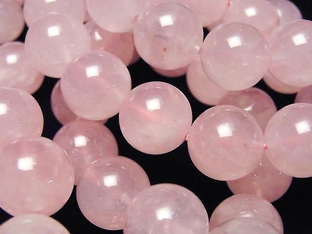 [Video] Rose Quartz AA++ Round 14mm Bracelet