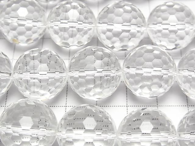 [Video] High Quality! Crystal AAA 128 Faceted Round 18mm 1/4 or 1 strand beads (approx. 15 inches/36 cm)