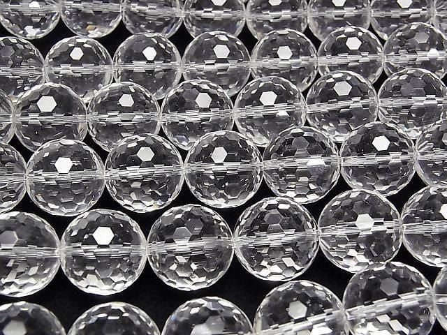 [Video] High Quality! Crystal AAA 128 Faceted Round 18mm 1/4 or 1 strand beads (approx. 15 inches/36 cm)