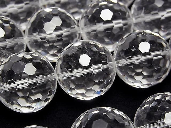 [Video] High Quality! Crystal AAA 128 Faceted Round 20mm 1/4 or 1 strand beads (approx. 15 inches/36 cm)