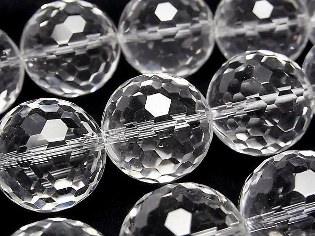 [Video] High Quality! Crystal AAA 128 Faceted Round 22mm 1/4 or 1 strand beads (approx. 14 inches/34 cm)