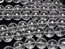 [Video] High Quality! Crystal AAA 128 Faceted Round 22mm 1/4 or 1 strand beads (approx. 14 inches/34 cm)