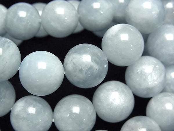 [Video]Aquamarine AAA- Round 12.5mm Bracelet