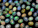 [Video] High Quality Ethiopian Opal AAA- Oval Cabochon 8x6mm 5pcs