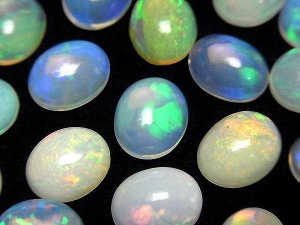 [Video] High Quality Ethiopian Opal AAA Oval Cabochon 11x9mm 1pc