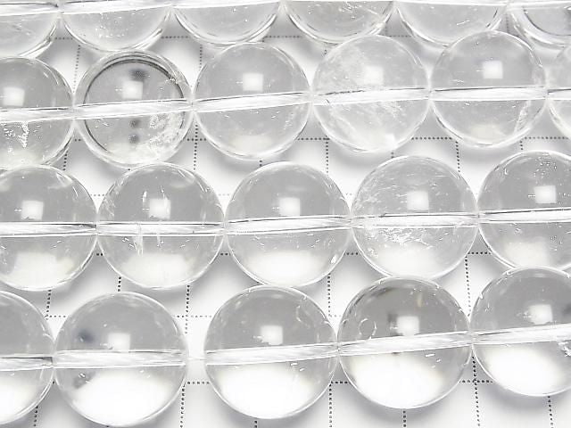 [Video] Crystal Quartz AAA- Round 18mm half or 1strand beads (approx. 15 inches/36 cm)