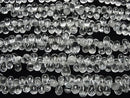 [Video] High Quality White Topaz AAA- Drop Faceted Briolette Half or 1 strand beads (approx. 7 inches/18 cm)