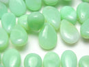 [Video] Green Opal AA++ Pear Shape (Smooth) Half or 1strand beads (approx. 7 inches/18 cm)