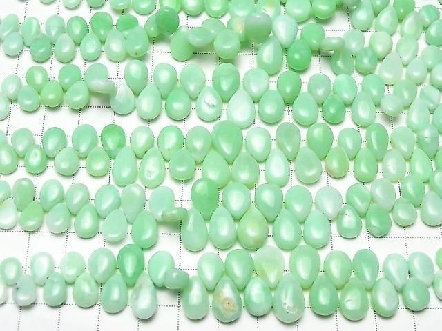[Video] Green Opal AA++ Pear Shape (Smooth) Half or 1strand beads (approx. 7 inches/18 cm)