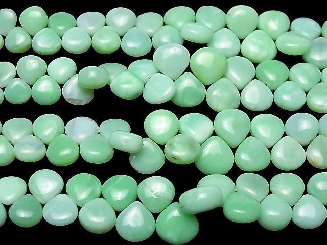 [Video] Green Opal AA++ Chestnut (Smooth) half or 1strand beads (approx. 7 inches/18 cm)