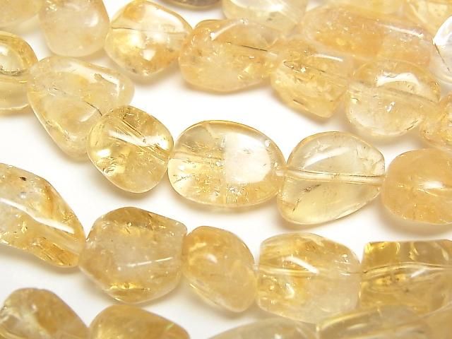 [Video] Bi-color Citrine AA+ Nugget 1strand beads (approx. 15 inches/36 cm)