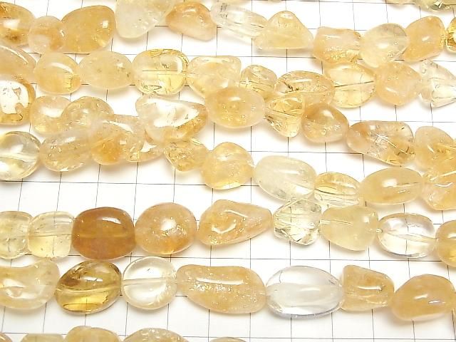 [Video] Bi-color Citrine AA+ Nugget 1strand beads (approx. 15 inches/36 cm)