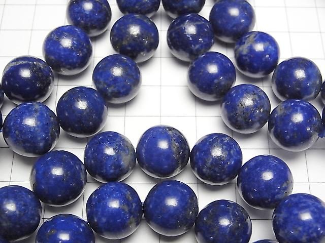 [Video] Lapislazuli AA+ Round 14mm Bracelet