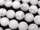 [Video] Howlite Magnesite 128 Faceted Round 14mm Half or 1strand beads (approx. 14 inches/34 cm)