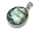 [Video][One of a kind] Rainbow Labradorite AAA- Faceted Pendant Silver925 NO.16