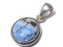 [Video][One of a kind] Kazakhstan Golden Hill Turquoise Pendant Silver925 NO.43