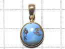 [Video][One of a kind] Kazakhstan Golden Hill Turquoise Pendant 18KGP NO.46