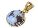 [Video][One of a kind] Kazakhstan Golden Hill Turquoise Pendant 18KGP NO.49