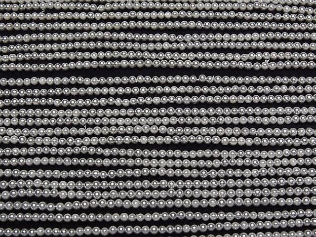 [Video] Shell Pearl Silver Round 2mm 1strand beads (approx. 15 inches/38 cm)