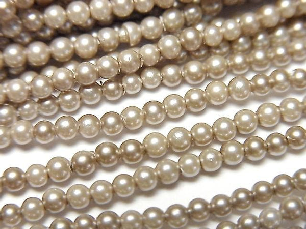 [Video] Shell Pearl Gold Round 2mm 1strand beads (approx. 15 inches/38 cm)