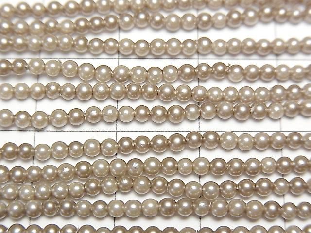 [Video] Shell Pearl Gold Round 2mm 1strand beads (approx. 15 inches/38 cm)